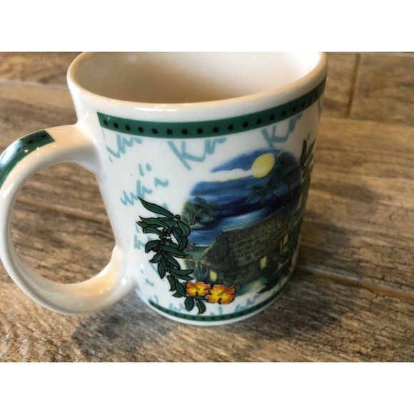 Hilo Hattie Coffee Mug Kaua'i Beach Surf‎ Shack Hawaii 2002 Island Heritage 8 oz - Picture 5 of 6